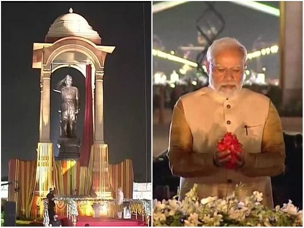 PM Modi unveils grand statue of Netaji Subhas Chandra Bose near India Gate