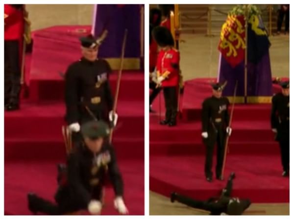 WATCH: Royal Guard next to Queen Elizabeth's coffin faints WATCH: Royal Guard next to Queen Elizabeth's coffin faints