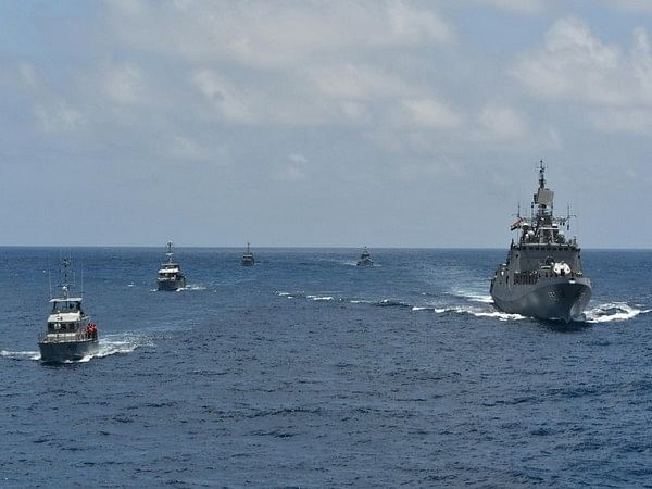 Indian war vessel INS Tarkash takes part in Joint Maritime Exercise with Nigerian Navy