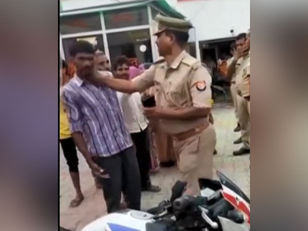 UP: Police officer transferred after his video of slapping a man went viral on social media