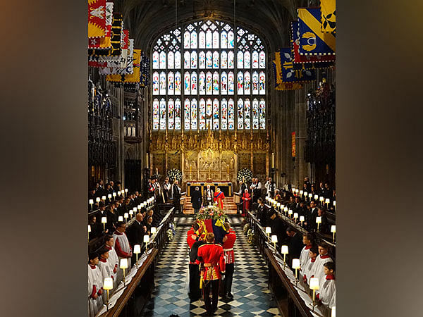 Queen Elizabeth II's coffin lowered into Royal Vault at Windsor Castle