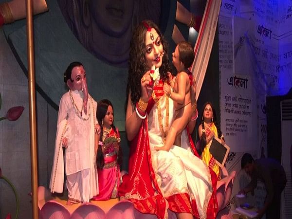 Silicon Durga idol depicting lives of sex workers created in  