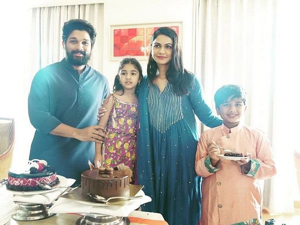 Allu Arjun celebrates his wife Sneha Reddy's birthday at Golden Temple