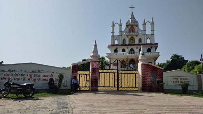 The church in Punjab's Tarn Taran district that was vandalised on Tuesday night | Nikhil Rampal | ThePrint