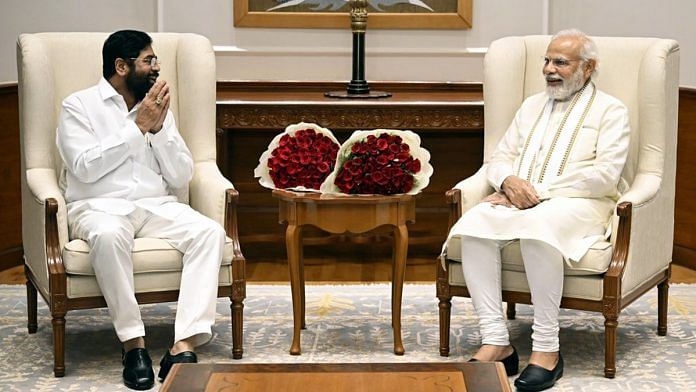 Maharashtra CM Eknath Shinde with PM Narendra Modi | ANI file photo