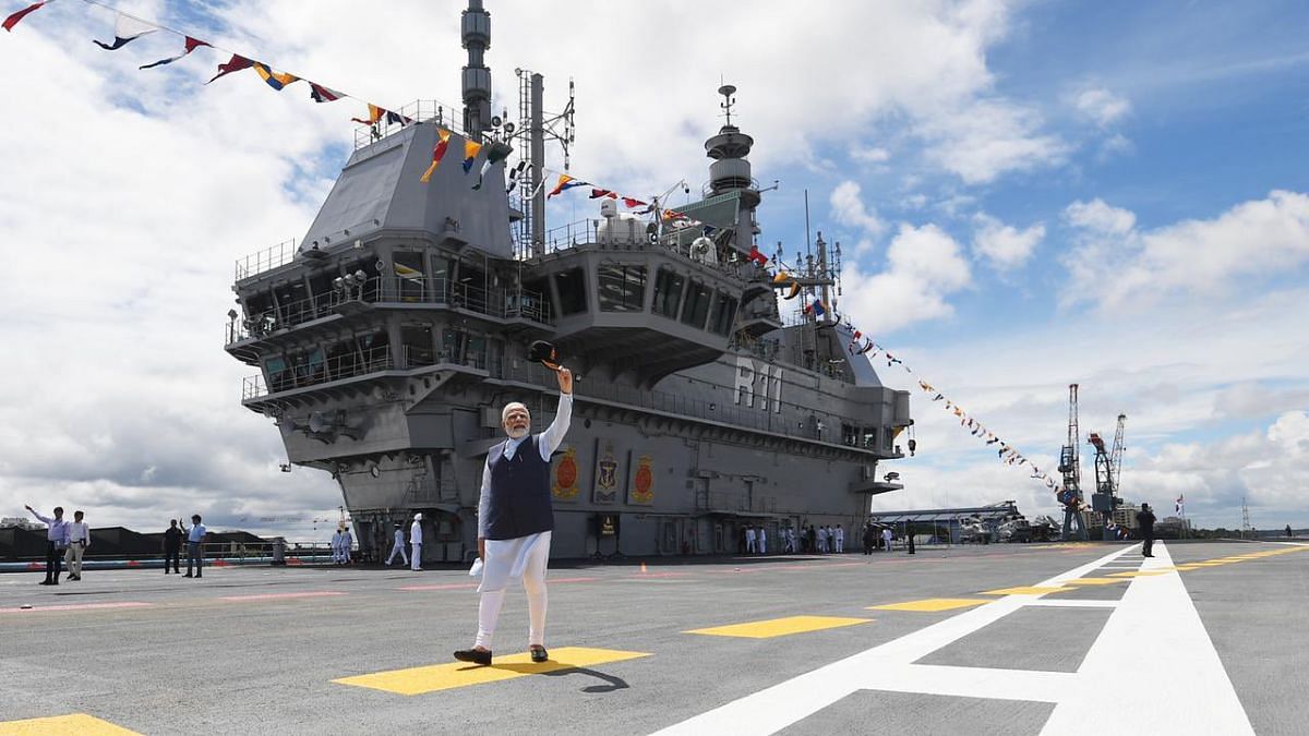 Feature Image (18) PM Modi at INS Vikrant commissioning event | Twitter/@narendramodi