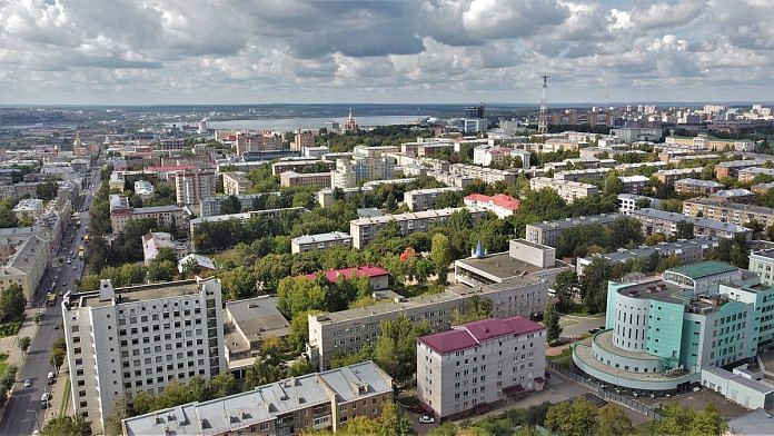 An aerial view of the Izhevsk