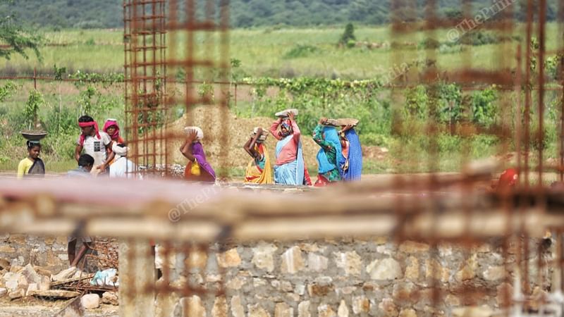 A hotel under construction near Kuno in anticipation of the influx of tourists | Manisha Mondal | ThePrint