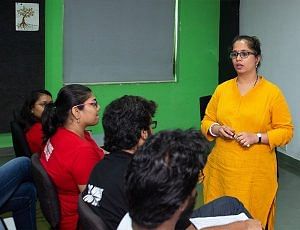 Screenwriter and teacher Sweksha Bhagat in action | By special arrangement