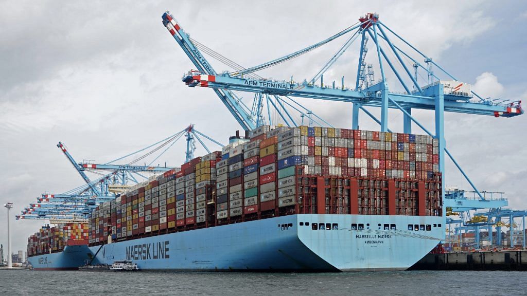 Representational image of shipping containers stacked on a ship | Commons