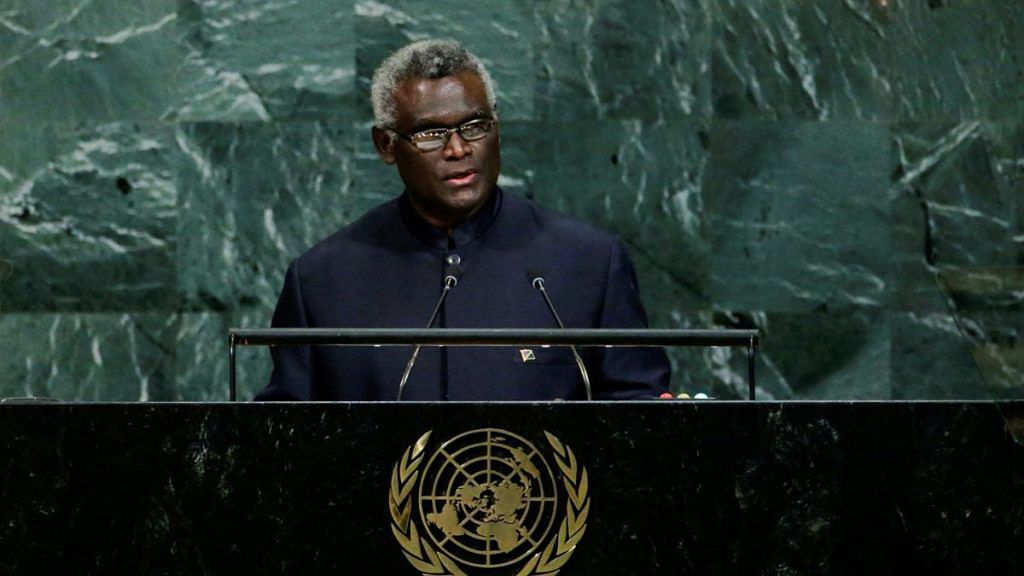 File photo of Solomon Islands Prime Minister Manasseh Sogavare | Reuters