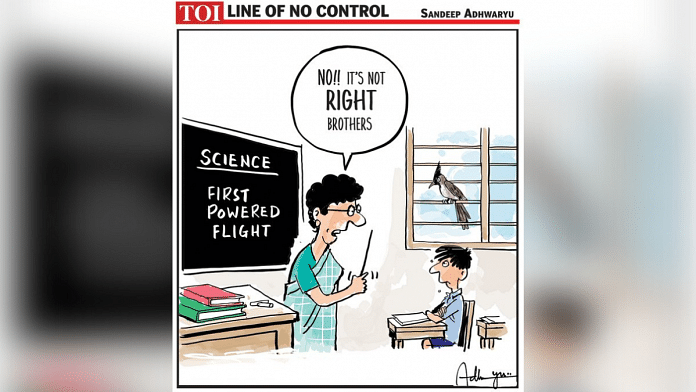 Sandeep Adhwaryu | The Times of India | Twitter /@CartoonistSan