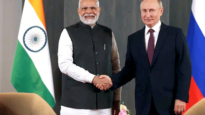 Narendra Modi and Vladimir Putin | ANI