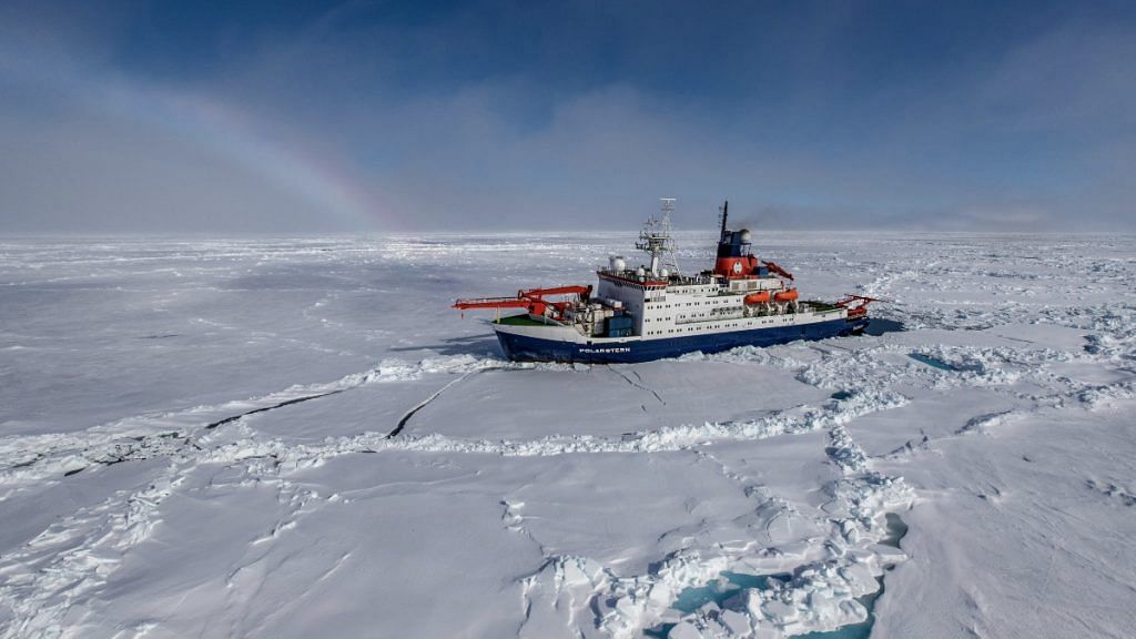 The research vessel used by the scientists was stationed in the high Arctic region from March to October 2020 | By special arrangement