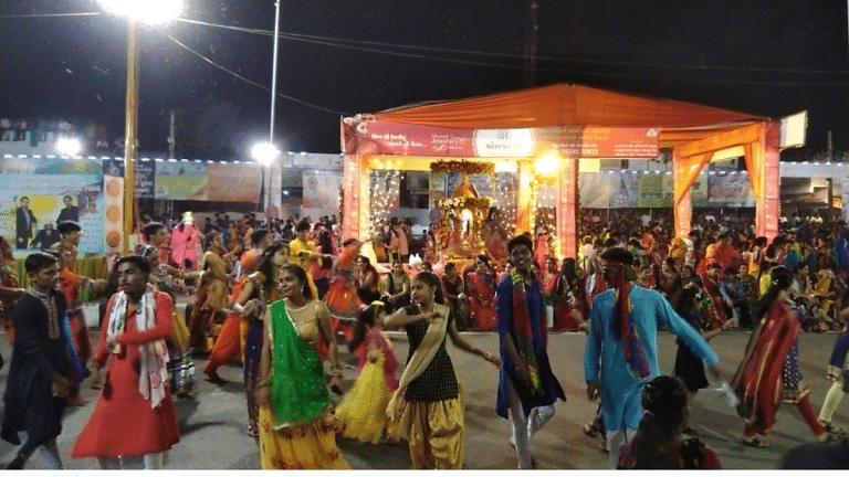 Gujarat garba season meets elections. BJP, AAP release political songs