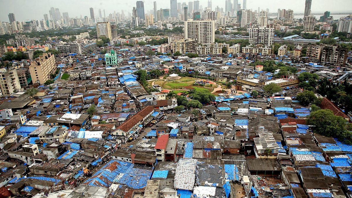 Bird's eye view of Dharavi slum area during the day time in Mumbai | ANI file photo