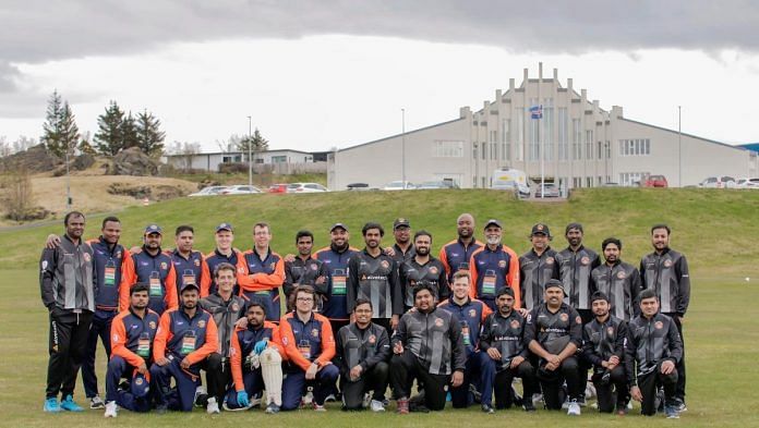 The Iceland Cricket team line-up | By special arrangement