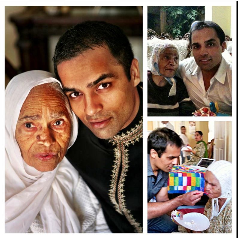 Chahal with his grandmother| Gurbaksh Chahal, Facebook