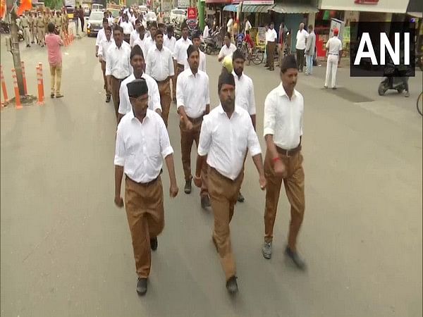More than 600 RSS members stage march in Puducherry
