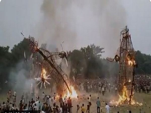 Several injured after effigy falls on people during Ravan Dahan in Haryana