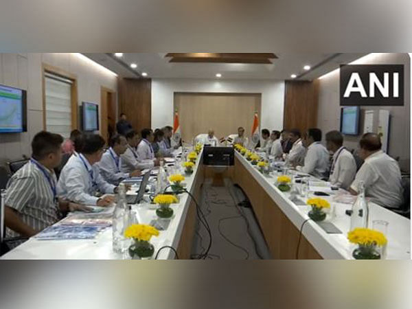 Home Minister Amit Shah chairs review meeting over Assam floods in Guwahati 
