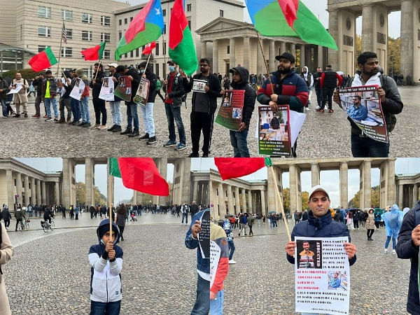 Baloch National Movement protests in Berlin against Pakistan Army over enforced disappearances