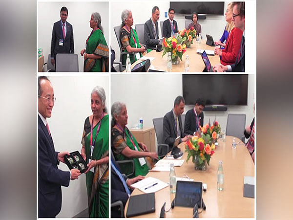 US: Nirmala Sitharaman holds back-to-back bilaterals on sidelines of IMF-World Bank meetings