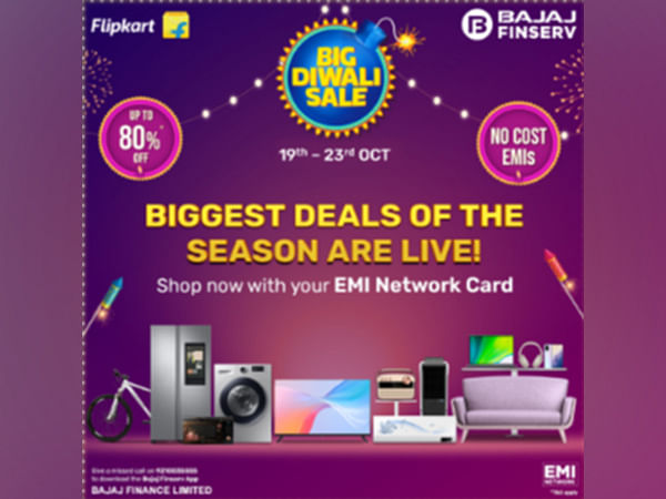 Flipkart Big Diwali Sale - Exclusive no cost EMI offers on Bajaj Finserv EMI Network Card