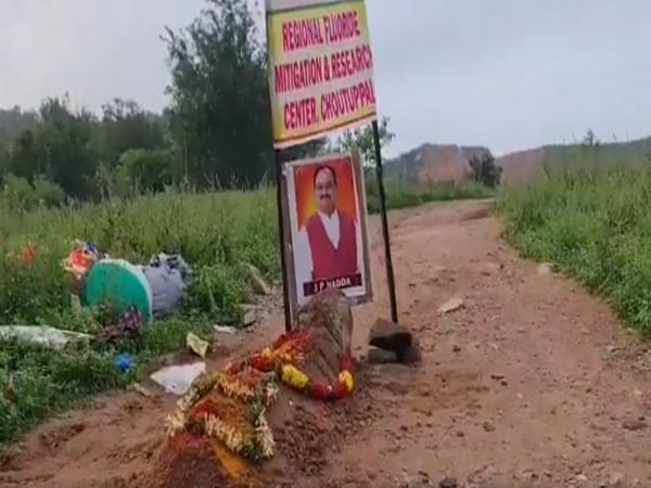 New low, miscreants dig grave, puts BJP chief Nadda's picture in Telangana