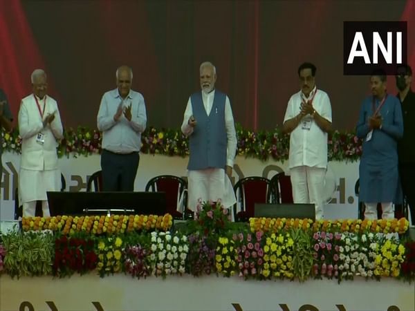 PM Modi lays foundation stone of various development projects at Vyara in Gujarat's Tapi