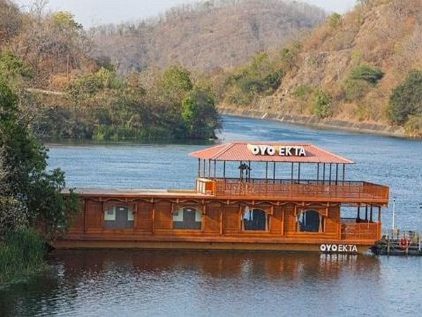 Prime Minister Narendra Modi inaugurates OYO Ekta Houseboat near Statue of Unity to mark the birth anniversary of Sardar Patel