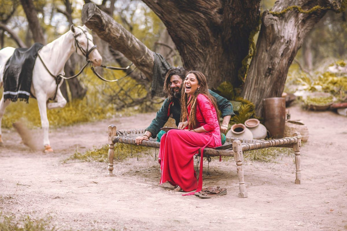 Fawad Khan and Mahira Khan on the sets of The Legend of Maula Jatt | Abdullah Haris | By special arrangement