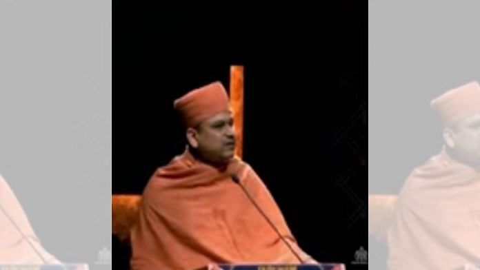 Anand Sagar Swami of the Swaminarayan sect | Credit: YouTube, Youtube.com/watch?v=wiVM7T3a0K8