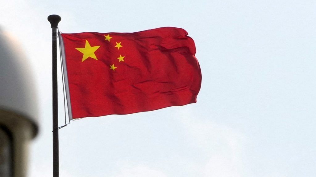 Representational image | File photo of a Chinese flag | Reuters
