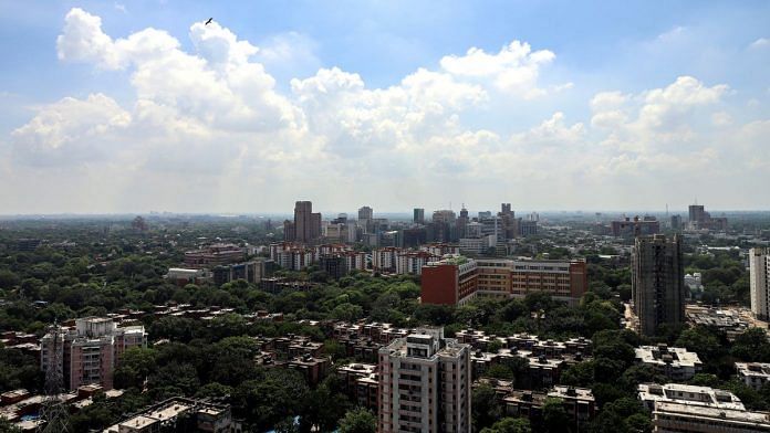 A view of the Delhi skyline | Credit: ANI Photo