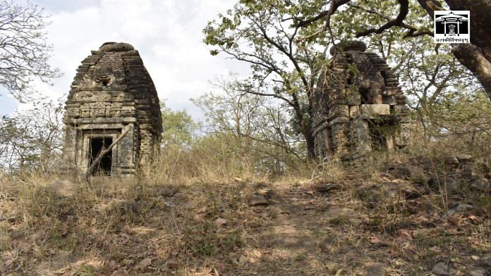 Structures found at the Bandhavgarh Tiger Reserve by ASI | Twitter / @ASIGoI