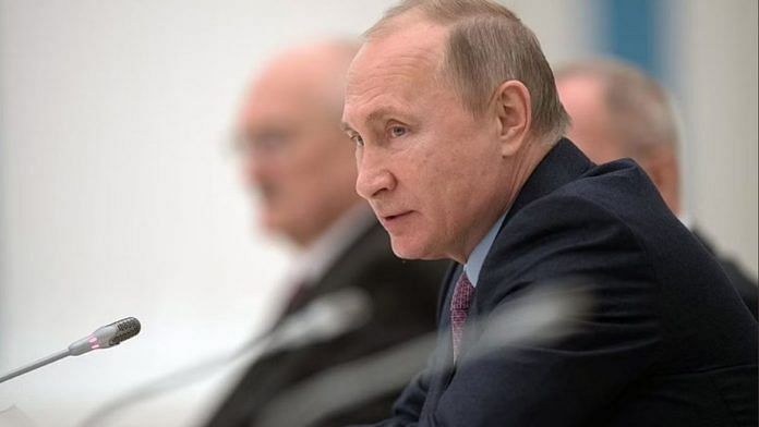 Vladimir Putin | Representative image | Photo from the Kremlin's Twitter handle @KremlinRussia_E