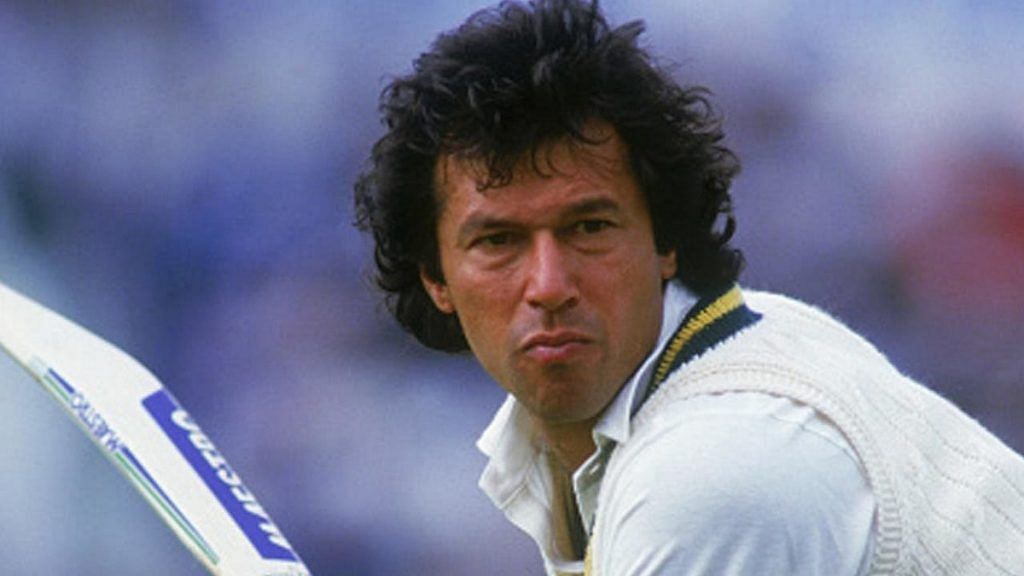 File image | Imran Khan during a Test match against Australia in 1990 | YouTube Screenshot