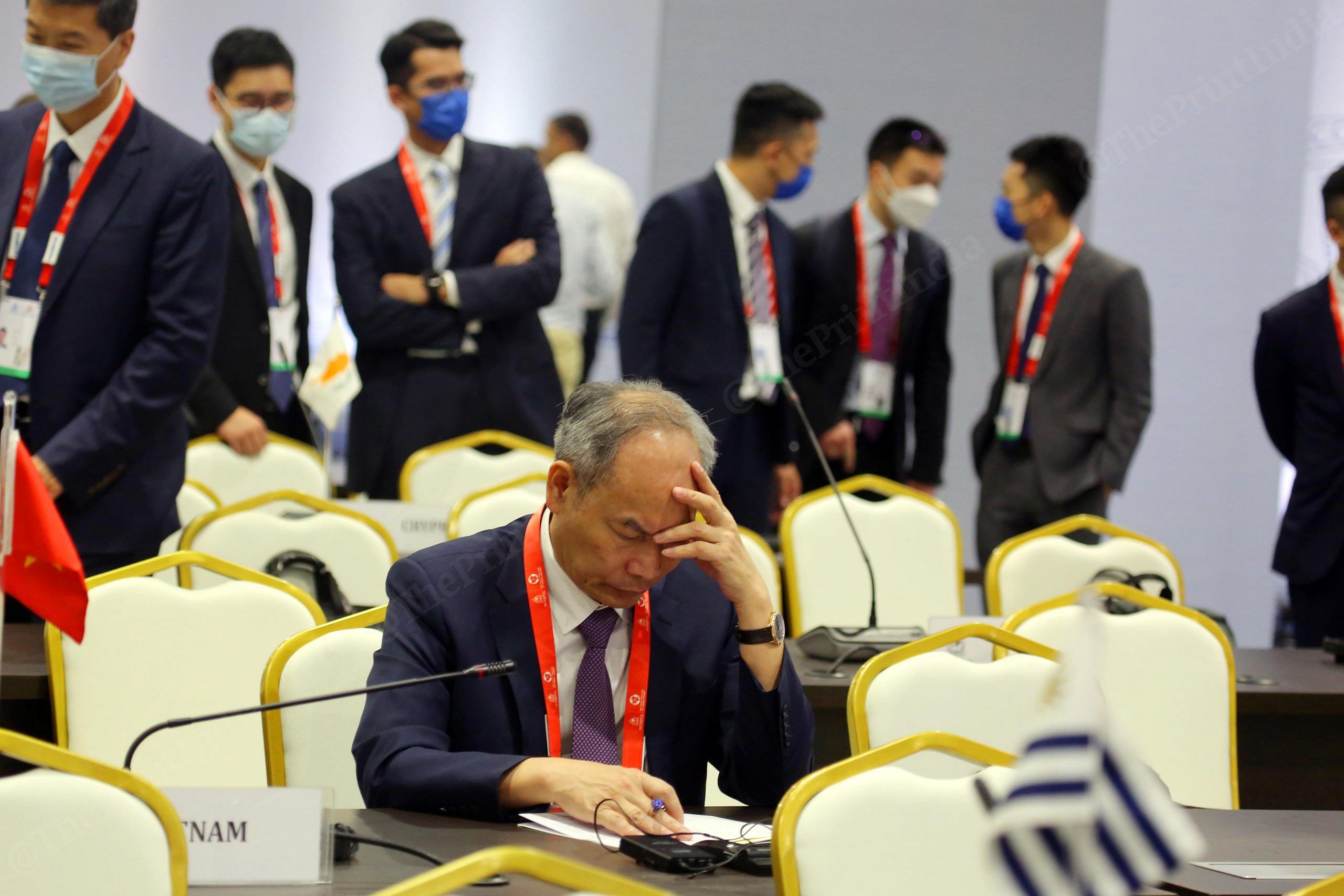 Delegate from Vietnam during the 90th General Assembly of INTERPOL at Pragati Maidan | Photo: Praveen Jain | ThePrint