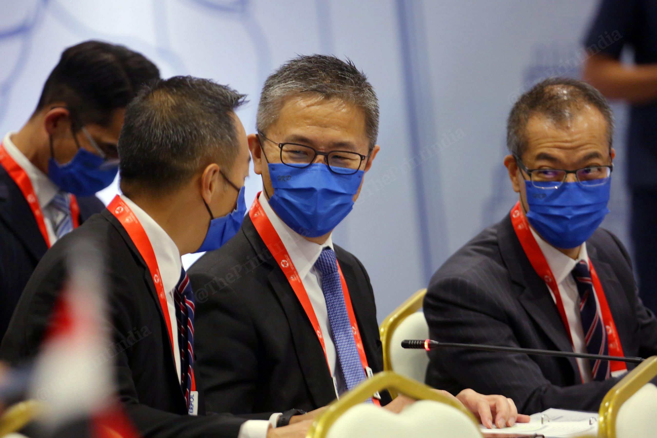 Delegates from China during the 90th General Assembly of INTERPOL at Pragati Maidan | Photo: Praveen Jain | ThePrint