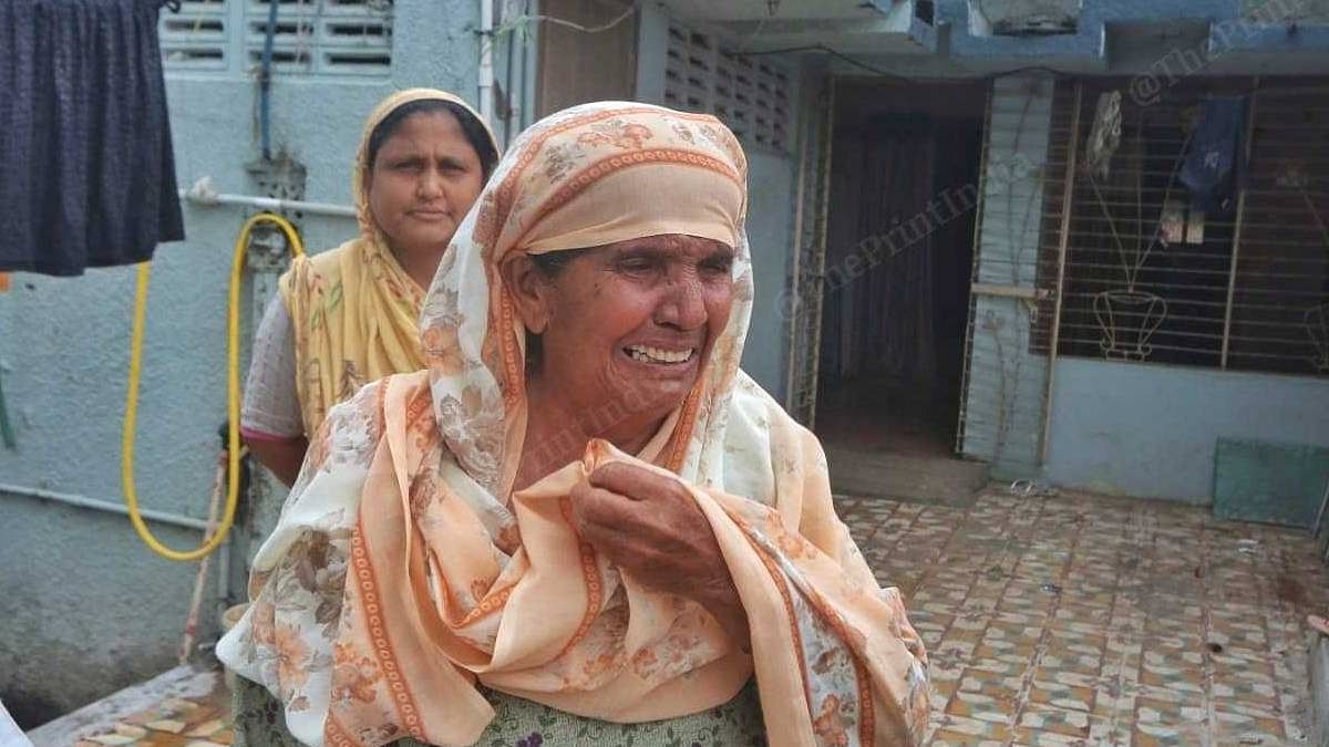 Mehmooda Bibi, who's grandson is one of those arrested in connection with the stone pelting, cries | Praveen Jain | ThePrint 