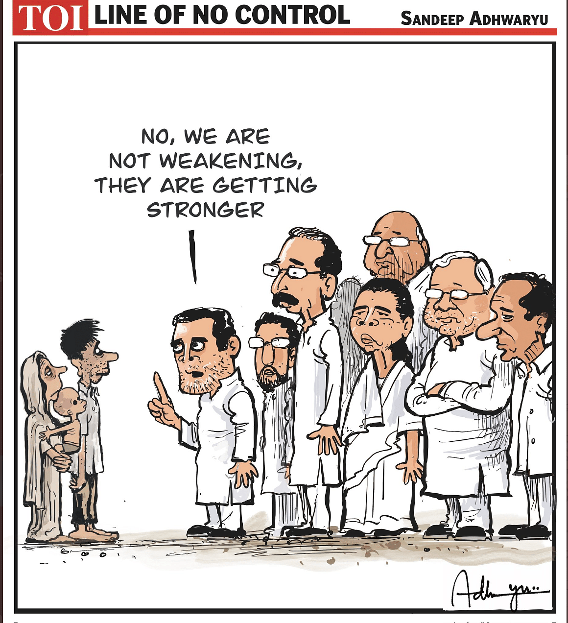Sandeep Adhwaryu | Times of India | @CartoonistSan