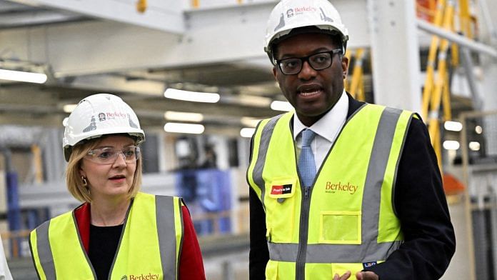 British Prime Minister Liz Truss with Kwasi Kwarteng in Northfleet, Kent, Britain | Reuters file photo