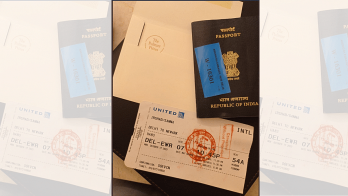Mattoo was unable to fly-out to the US despite holding a valid ticket and visa | Twitter/@mattoosanna