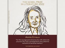 Illustration of Annie Ernaux | Photo: Twitter/@NobelPrize