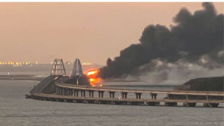 Truck explosion destroys part of Russia-Crimea bridge, no direct claim of responsibility yet