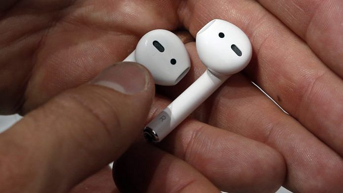 File photo of Apple AirPods on display during a media event in San Francisco, California | Reuters