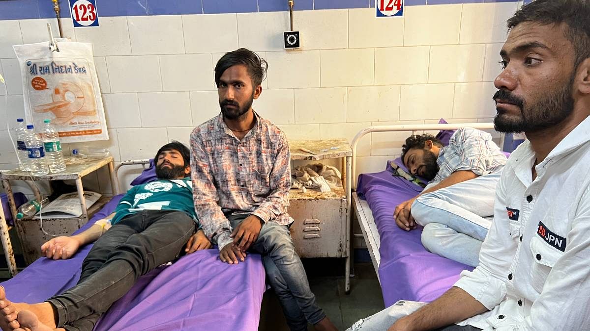 Survivors at the hospital | Photo: Soniya Agrawal | ThePrint
