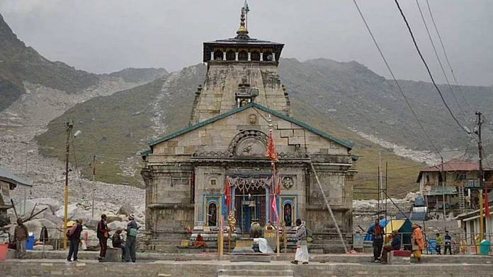 File image of Kedarnath temple in Uttarakhand | Commons