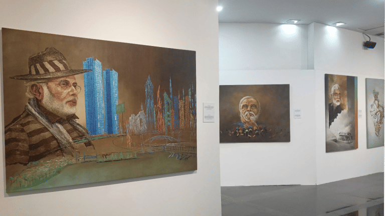 Modi as ‘lovable king’ who ‘dared to dream’ — Delhi exhibition captures PM’s journey on canvas